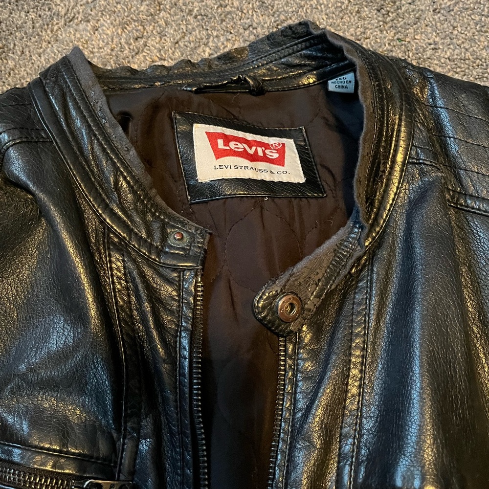 Men’s faux leather jacket